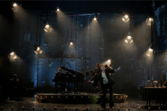 A solo number in From The Heart, with the band on the stage behind. Photo by Eamonn B Shanahan