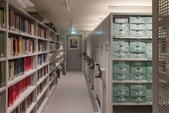 The archive store at Shakespeare's Globe. Photo by James Newton