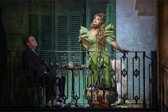 Shaun Dooley and Danielle de Niese in Hadestown. Photo by Brinkhoff-Moegenburg
