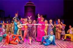 The company of a previous UK tour of Hairspray. Photo by Pamela Raith