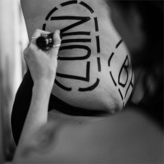 Butcher’s cut lines being drawn on in marker pen before a performance of HAM. Photo by Celia Dugua