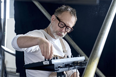 Thom Yorke in rehearsal for Hamlet Hail to the Thief. Photo by Manuel Harlan