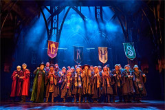 The company of Harry Potter and the Cursed Child at the Palace Theatre. Photo by Manuel Harlan