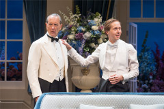 Richard E. Grant as David Bliss and Will Close as Simon Bliss in Hay Fever. Photo by Marc Brenner