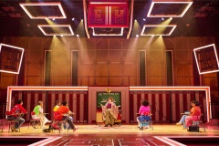 KayCee Stroh as Ms Darbus (centre) and the cast of Disney's High School Musical. Photo by Matt Crockett