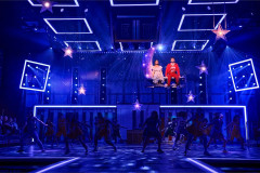 Leonor Correia as Gabriella Montez and Tobias Turley as Troy Bolton in Disney's High School Musical. Photo by Matt Crockett