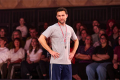 Harry Judd as Coach Bolton in Disney's High School Musical. Photo by Matt Crockett