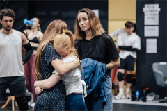 Alix Dunmore and members of the company in rehearsal for The Hunger Games: On Stage. Photo by Danny Kaan