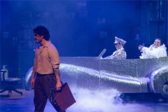 Fra Fee, Ali Watt and Simon Russell Beale in I’ll Be Seeing You. Photo by Tiu Makkonen