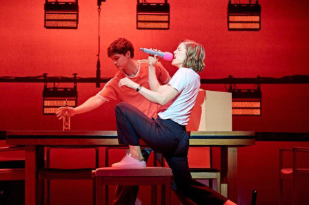 Rosamund Pike as Jessica Parks in Inter Alia during the production's West End run