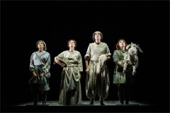 Simbi Akande, Laura Pitt-Pulford, John Dagleish and Keith Ramsay in Into the Woods. Photo by Johan Persson