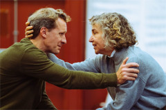 Jacques Imbrailo and Christine Rice in rehearsal for ENO’s Iphigénie en Tauride. Photo by Helen Murray