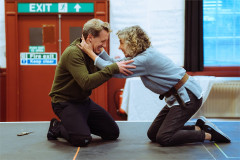 Jacques Imbrailo and Christine Rice rehearsing a scene from ENO’s Iphigénie en Tauride. Photo by Helen Murray