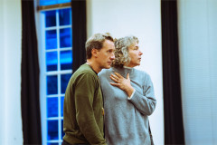 Jacques Imbrailo and Christine Rice in the rehearsal room for ENO’s Iphigénie en Tauride. Photo by Helen Murray