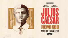 Key art for Julius Caesar Remixed, presented by Intermission Youth at Omnibus Theatre