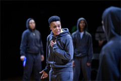 Leah Harvey as Mark Antony in First Encounters: Julius Caesar. Photo by Helen Maybanks