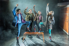 Four of the Kimberly Akimbo company at Hampstead Theatre. Photo by Marc Brenner
