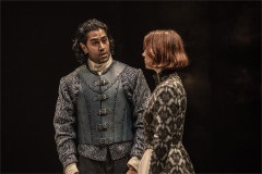 Sachin K Sharma as France and Bebe Sanders as Cordelia. Photo by Johan Persson