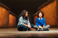 Hanora Kamen as Jolie and Atlas Johnson-Dutfield as Lanny in Lanny at Bristol Old Vic. Photo by Helen Murray