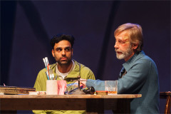 Raj Bajaj as Robert and Richard Cant as Pete in Lanny at Bristol Old Vic. Photo by Helen Murray