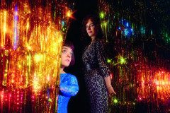 Francesca Mills and Jill Halfpenny in the artwork for The Rise and Fall of Little Voice at the National Theatre. Photo by Lillie Eiger