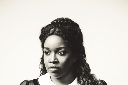 Lolly Adefope as Mary Todd Lincoln in Oh, Mary! at the Trafalgar Theatre