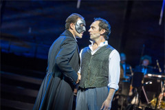 Jamie Muscato as the Phantom and George Blagden as Raoul. Photo by Pamela Raith