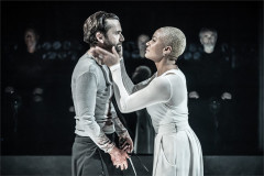 David Tennant and Cush Jumbo in Max Webster’s Macbeth at the Donmar Warehouse, London, 2023. Photo by Marc Brenner