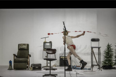 Tilda Swinton in Man to Man at the Royal Court Theatre. Photo by Ruediger Glatz