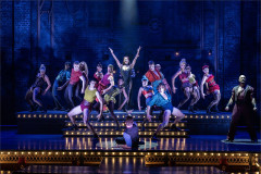 The company in a backstage dance number in Moulin Rouge! The Musical. Photo by Johan Persson The company in a backstage dance number in Moulin Rouge! The Musical. Photo by Johan Persson