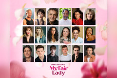 The full company of My Fair Lady at Pitlochry Festival Theatre, led by Alan Cumming and Verity Power