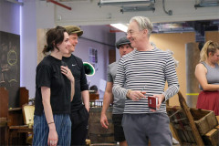 Alan Cumming with members of the My Fair Lady company in rehearsal. Photo by Chris Keatch