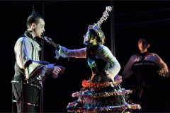 Scott Shpeley, Beth Graham and Lindsie VanWinkle in Nevermore, 2015. Photo by Joan Marcus