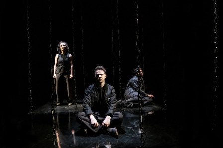 Jack Ambrose, Bex Smith and Helena Pipe in Night City at Southwark Playhouse Borough