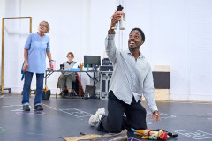 Khalid Daley in rehearsal for A Christmas Carol at the Old Vic. Photo by Manuel Harlan