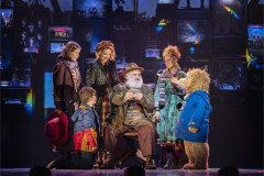 Paddington with members of the original West End company of Paddington The Musical at the Savoy Theatre. Photo by Johan Persson