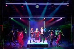 The cast of Pride in the initial runs at the Sherman Theatre and the National Theatre. Photo by Manuel Harlan