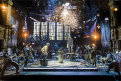 The company of Rent at the Tom Stoppard Theatre. Photo by Pamela Raith