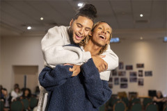 Billy Nevers and Jeevan Braich in rehearsal for Rent. Photo by Pamela Raith