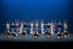 English National Ballet dancers in Balanchine’s Symphony in Three Movements in Rhythm Riot at Sadler’s Wells. Photo by ASH