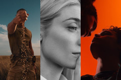 Artwork for the RSC's 2027 productions of Coriolanus, Richard II and Romeo and Juliet. Artwork © RSC