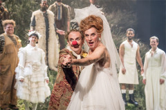 Touchstone and Audrey in the RSC's As You Like It. Photo by Marc Brenner