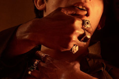 Campaign artwork for Born With Teeth at the RSC's Swan Theatre, 2027. Artwork © RSC