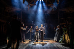 Nia Towle and Ian Drysdale with the company of Middlemarch Part 1. Photo by Johan Persson