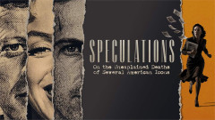 Key art for Speculations at the Marylebone Theatre, showing Janie Dee as Dorothy Kilgallen