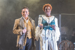 David Bedella as Henry Irving and Jemma Geanaus as Ellen Terry in Stoker Wilde. Photo by Marc Brenner