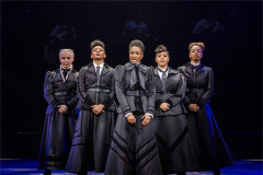 Kirstie Skivington, Ellena Vincent, Beverley Knight MBE, Kelly Agbowu and Naomi Katiyo in Sylvia. Photo by Tristram Kenton
