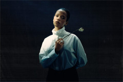 Taylor Russell, who plays Cordelia in Lear at the Yard Theatre. Photo by MOJA.WTF