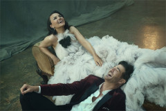 Samantha Barks and Oliver Tompsett in The Greatest Showman. Photo by Sebastian Nevols