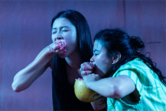 Isabella Wei and Mei Mac in The Hungry Ghost at the Bush Theatre